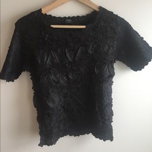 Short sleeved origami shirt